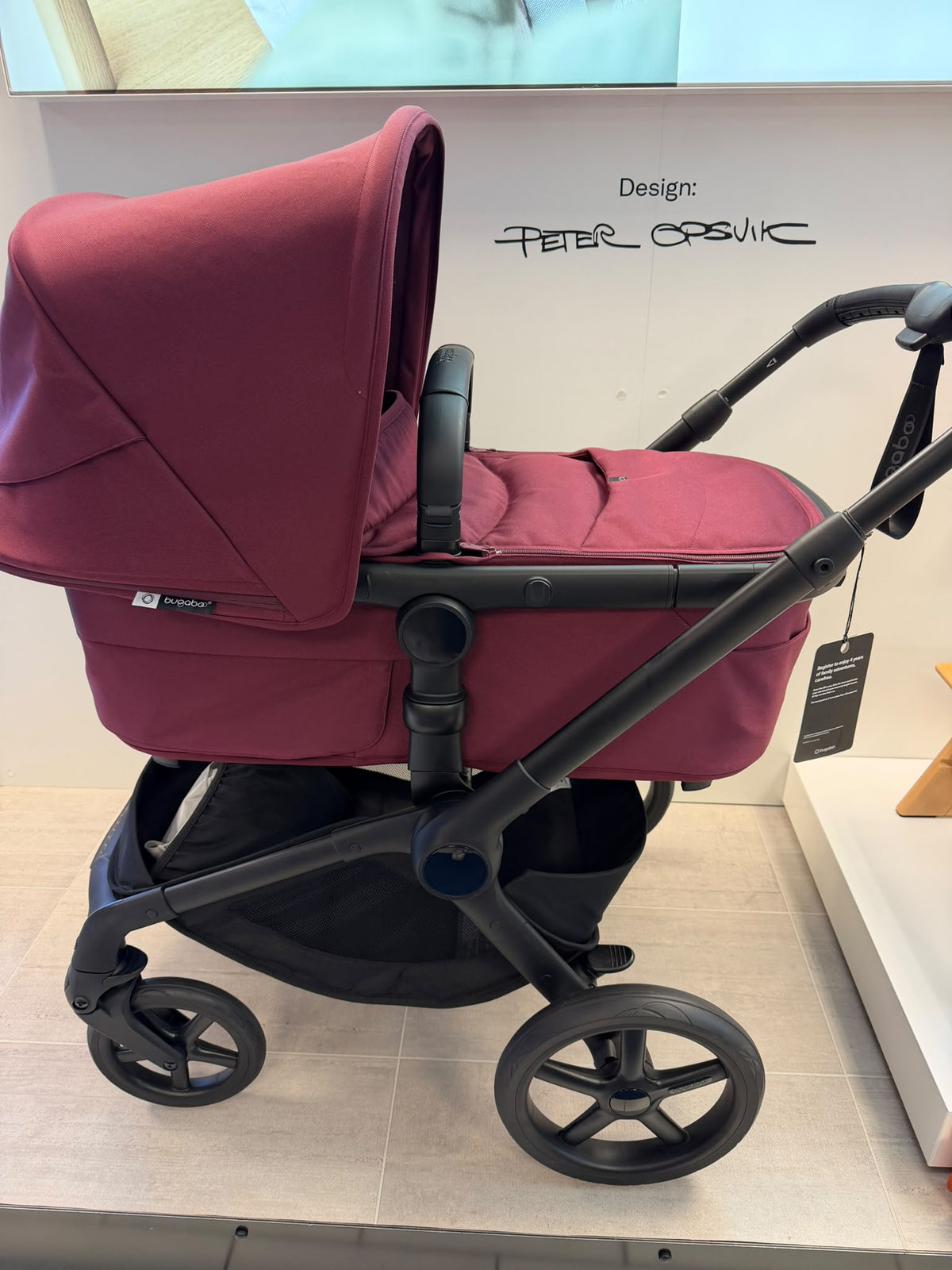 Bugaboo Fox 5 Renew Pushchair Set Dark Cherry - SHOP FLOOR DISPLAY MODEL