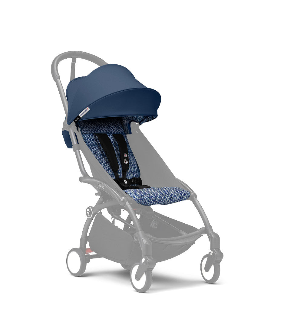 YoYo 6+ colour pack in air france suitable for the yoyo stroller chassis.