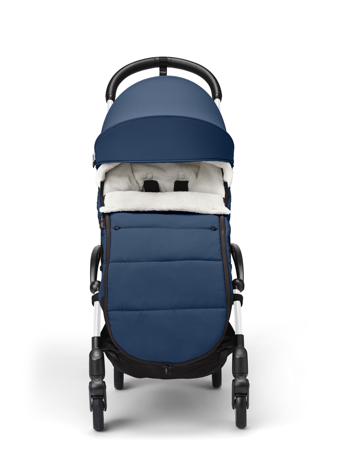 Stokke yoyo footmuff in air france/navy suitable for use with the yoyo 6+ stroller.