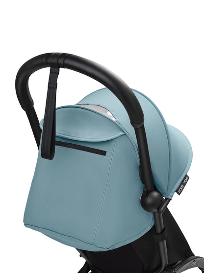 YoYo3 stroller with black chassis and air aqua colour pack.