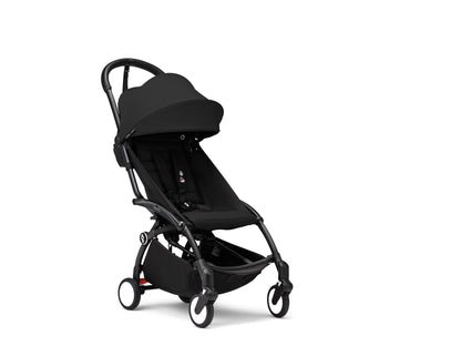 YoYo3 stroller with black chassis and black colour pack.