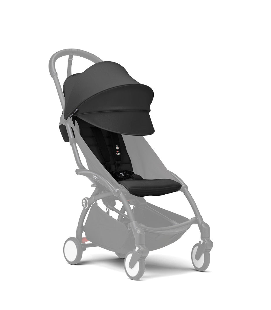 YoYo 6+ colour pack in black suitable for the yoyo stroller chassis.