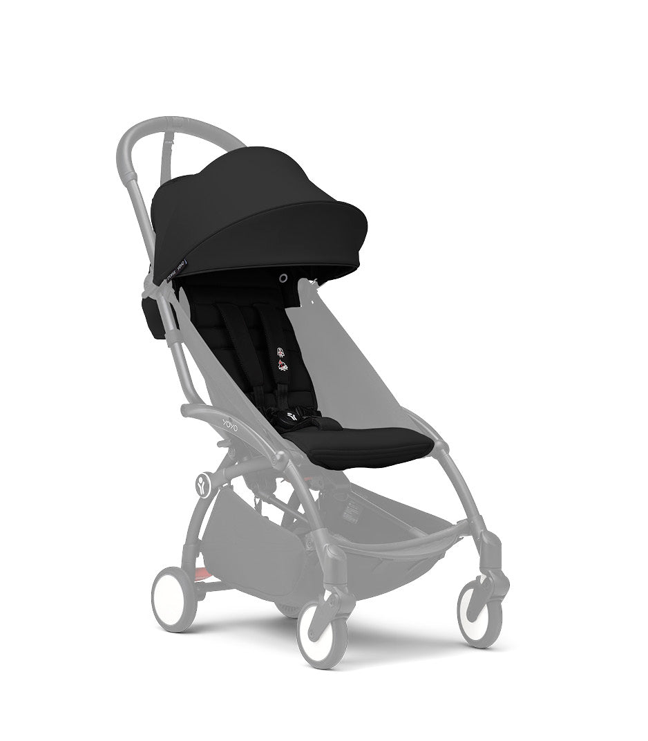 YoYo 6+ colour pack in black suitable for the yoyo stroller chassis.