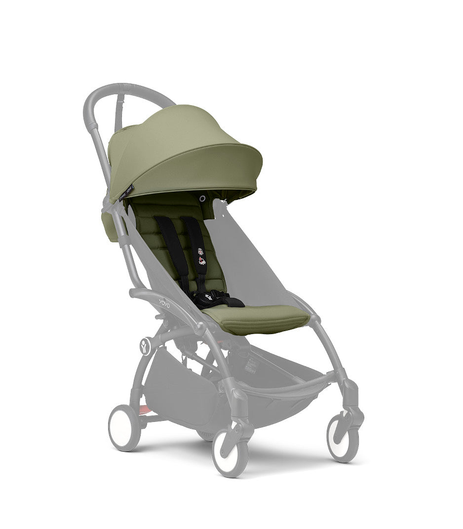 YoYo 6+ colour pack in olive suitable for the yoyo stroller chassis.