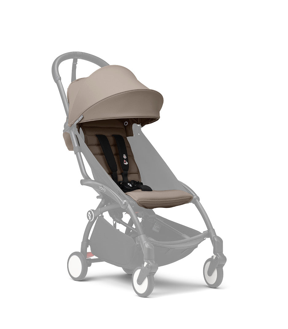 YoYo 6+ colour pack in taupe suitable for the yoyo stroller chassis.