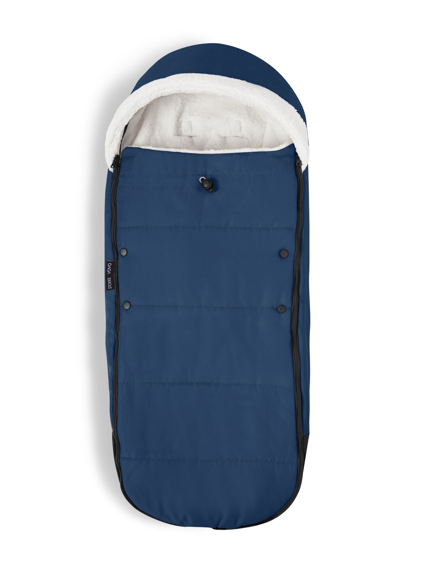 Stokke yoyo footmuff in air france/navy suitable for use with the yoyo 6+ stroller.