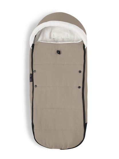 Stokke yoyo footmuff in taupe suitable for use with the yoyo 6+ stroller.