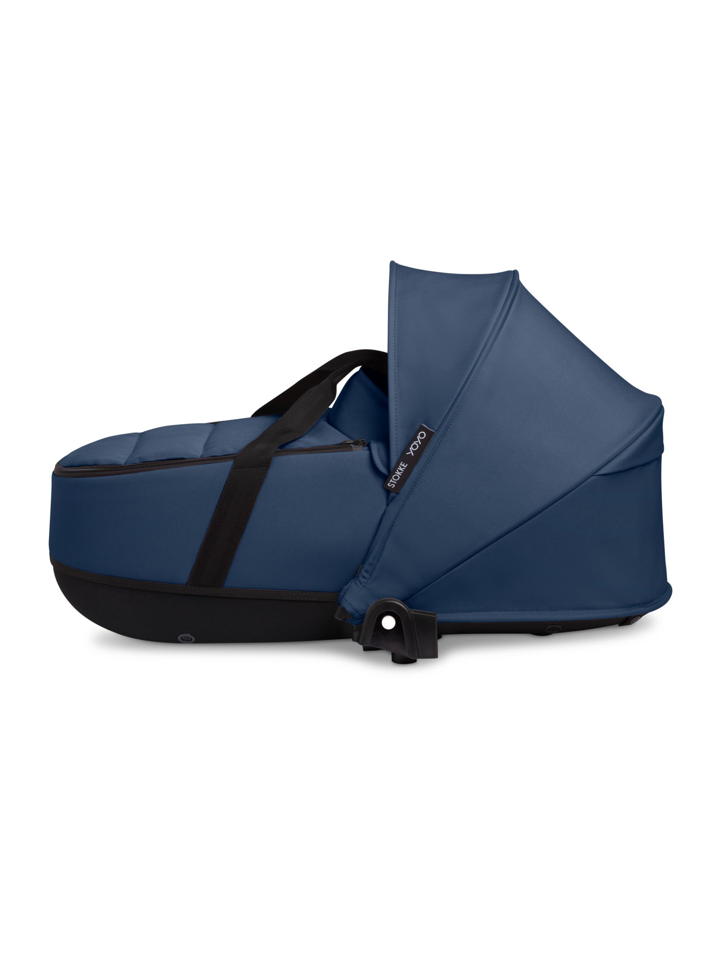 Stokke yoyo bassinet in air france/navy suitable for use with the yoyo stroller.