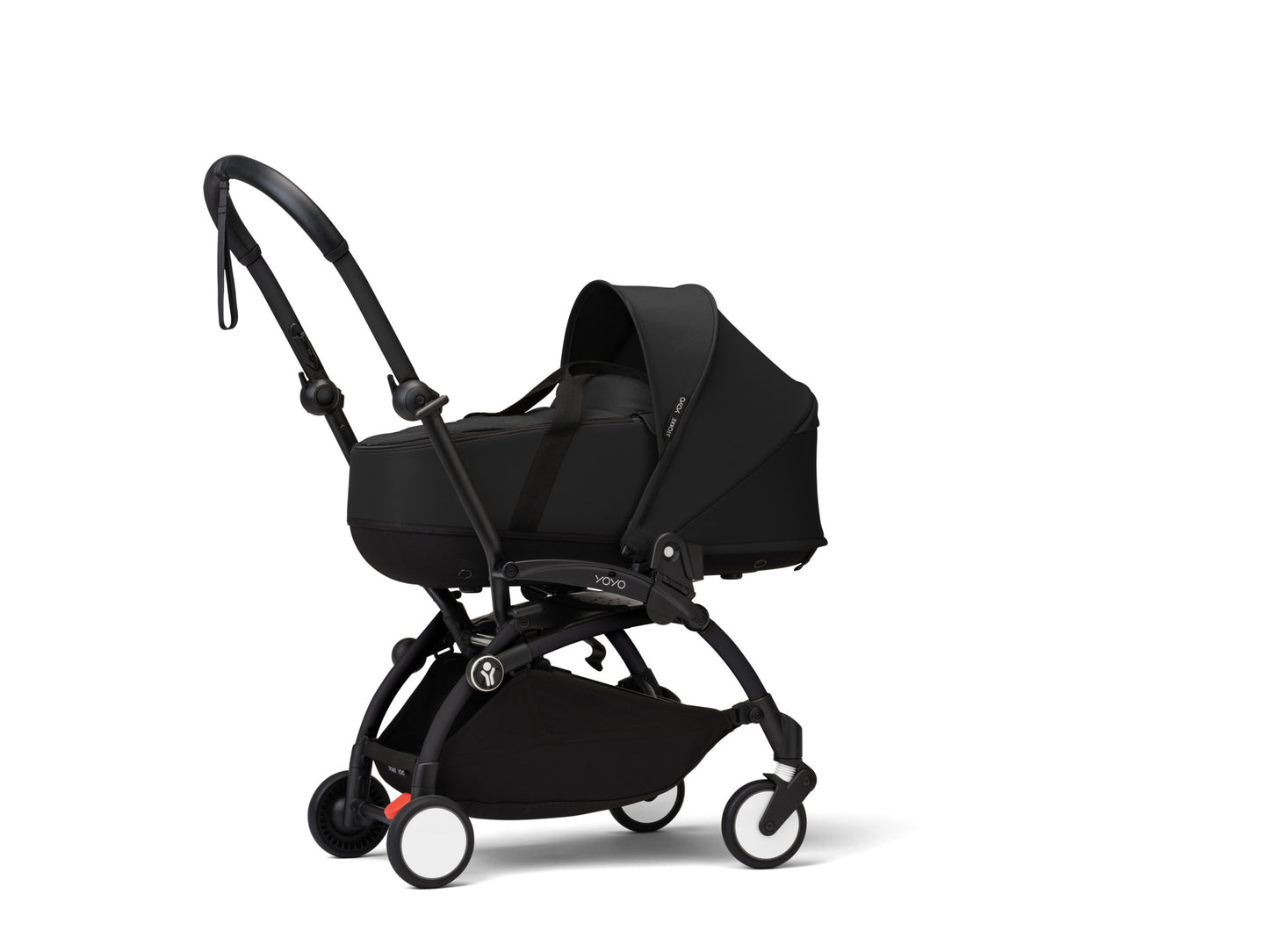 YoYo3 black chassis with black bassinet and colour pack.