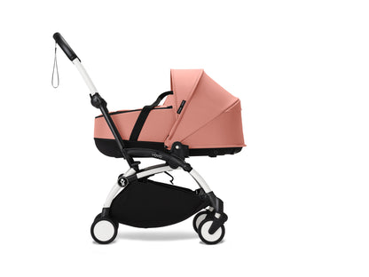 YoYo3 white chassis with ginger bassinet and colour pack.