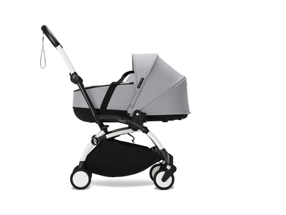 YoYo3 white chassis with stone bassinet and colour pack.