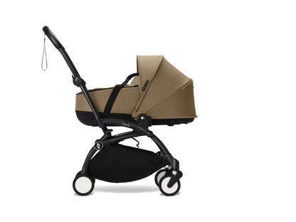 YoYo3 black chassis with toffee bassinet and colour pack.