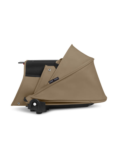 Stokke yoyo bassinet in toffee suitable for use with the yoyo stroller.