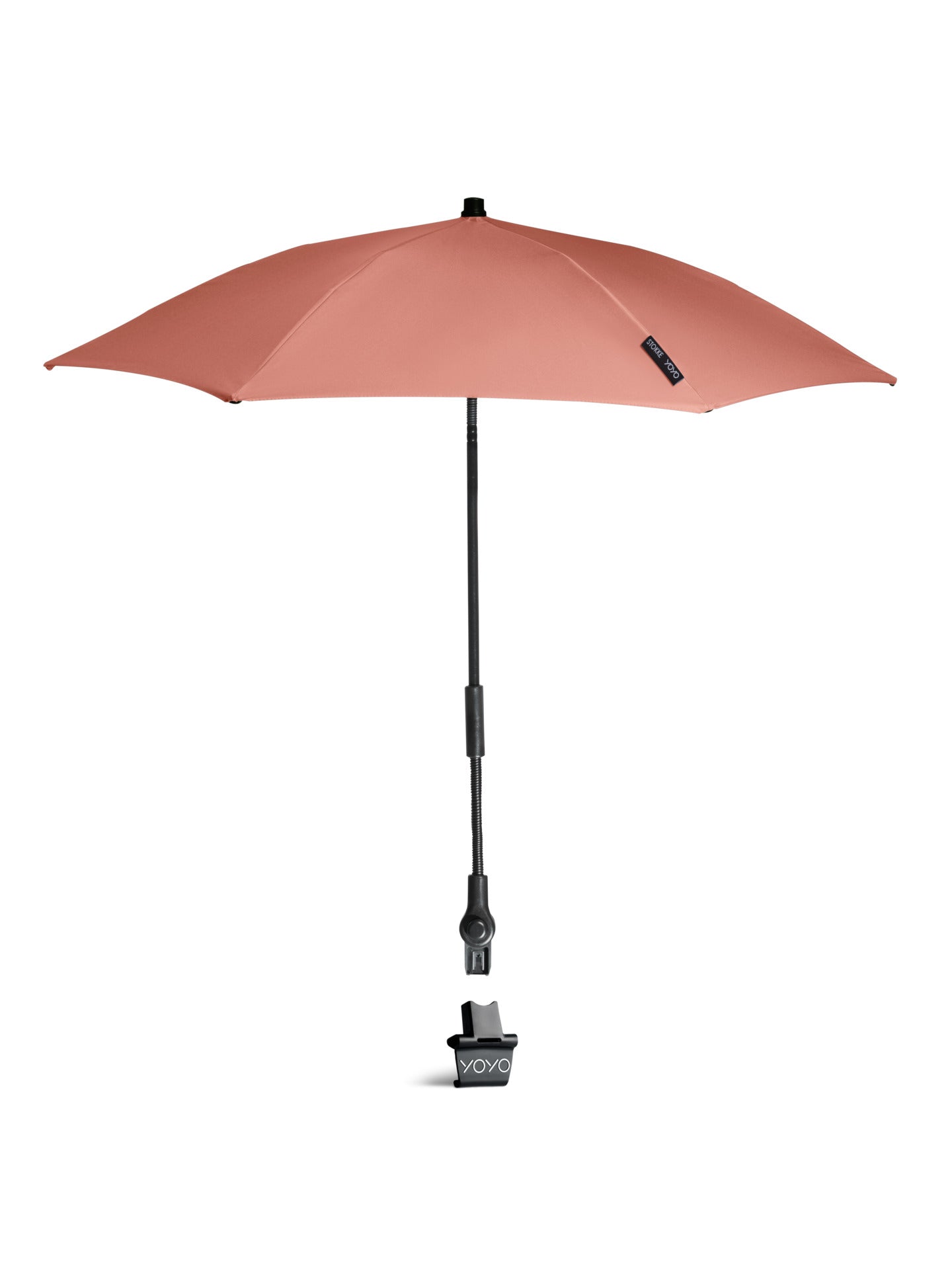 Stokke yoyo parasol in ginger suitable for use with the yoyo stroller.