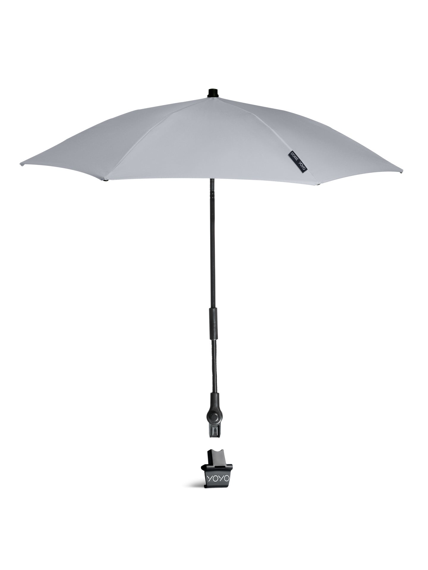 Stokke yoyo parasol in stone suitable for use with the yoyo stroller.