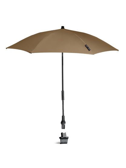 Stokke yoyo parasol in toffee suitable for use with the yoyo stroller.