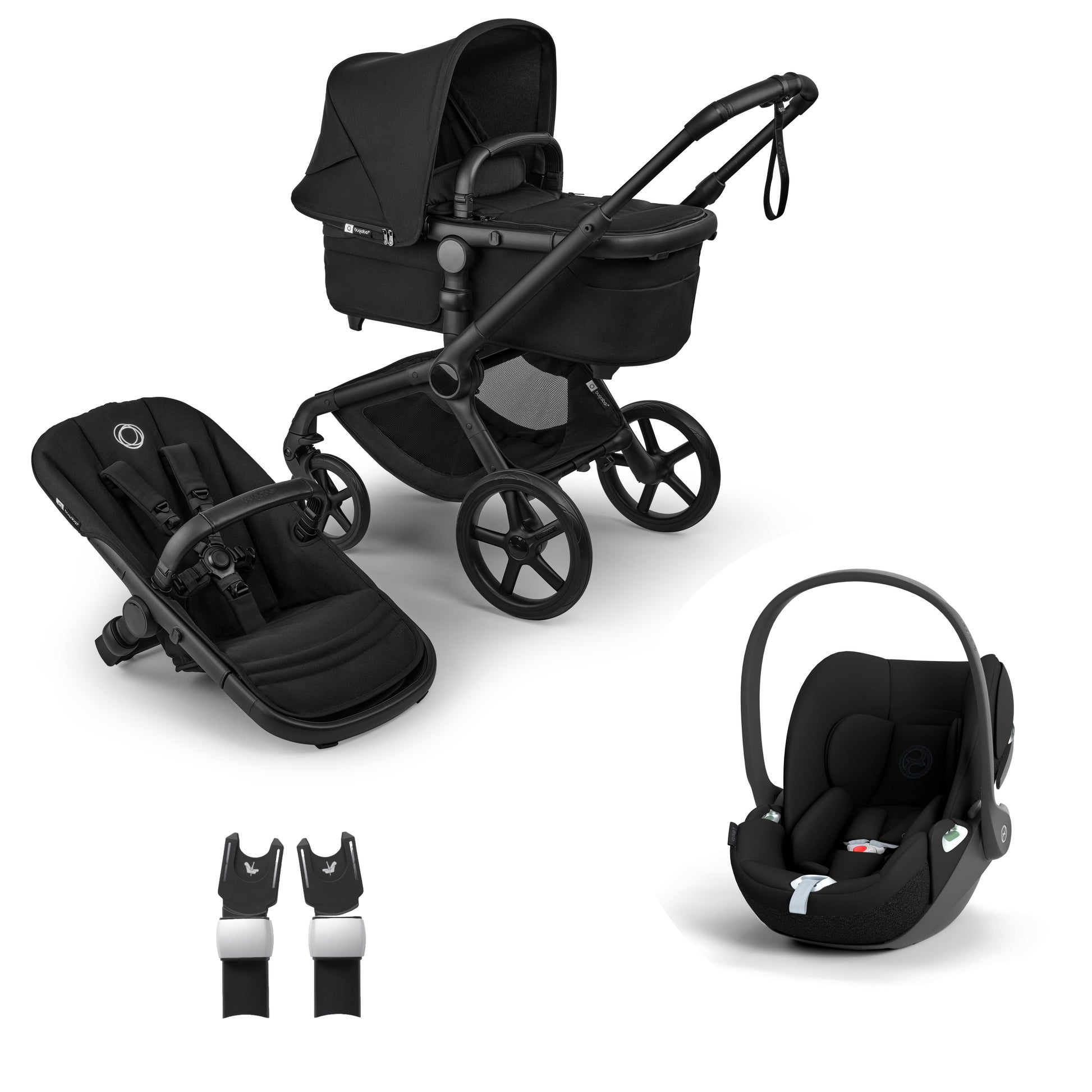 Bugaboo Fox 5 in black with cloud t car seat