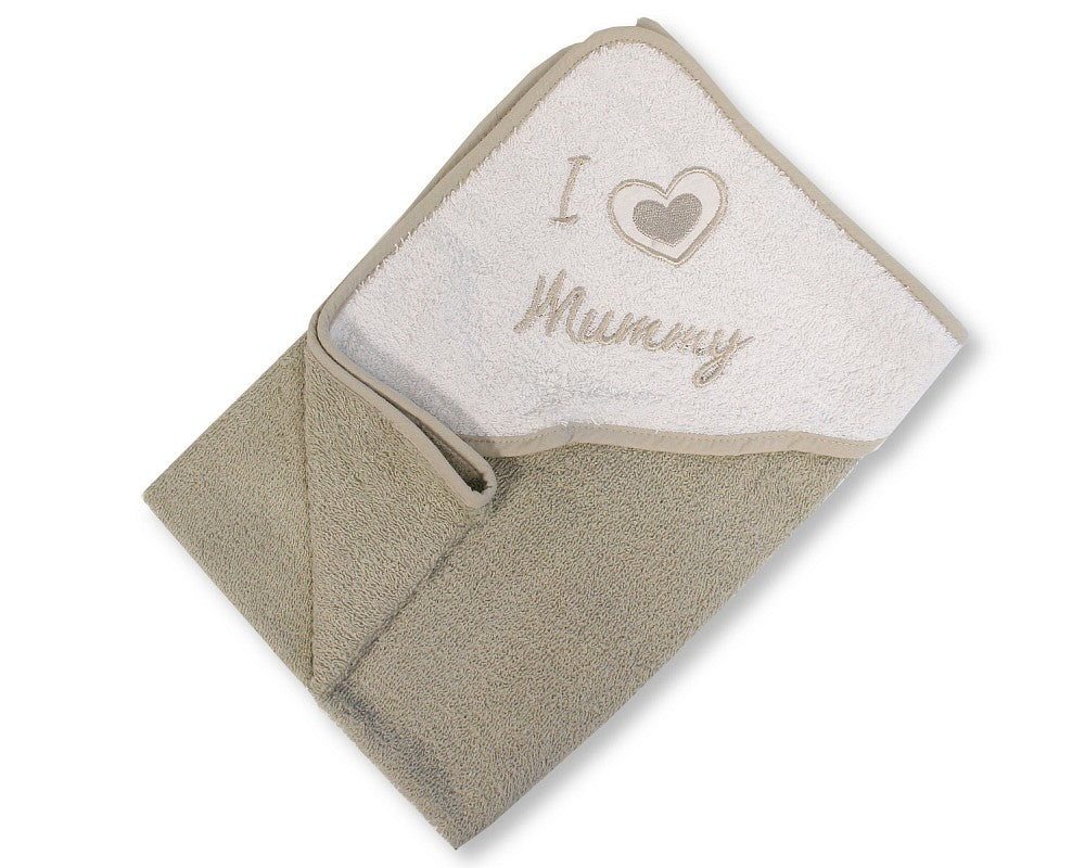 A soft cotton hooded towel