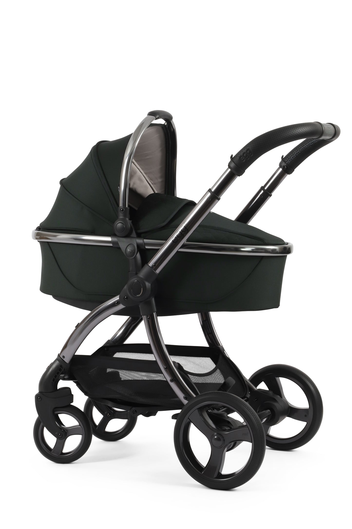 Egg 3 carrycot in black olive side profile