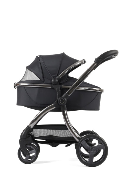 Egg 3 Mink carrycot on stroller side profile