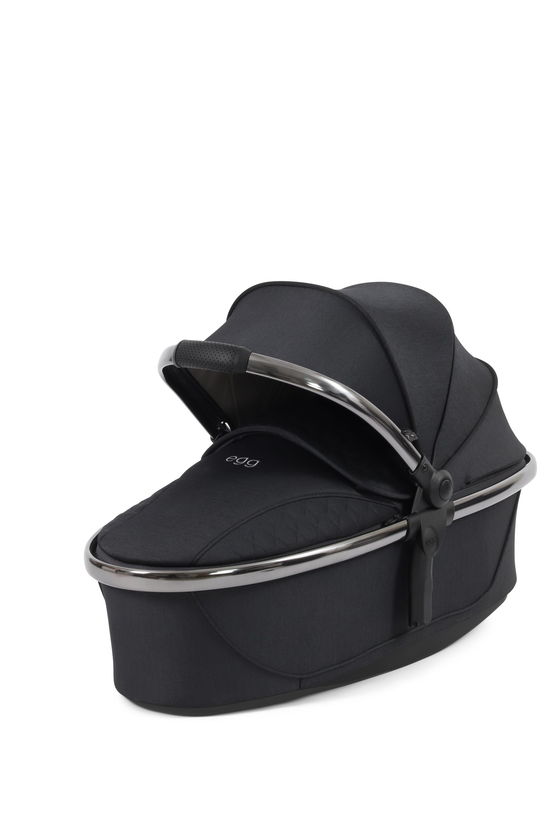 Egg 3 Pushchair & carrycot in carbonite, complete with all babies essential including car seat, tripp trapp highchair, crib and bath.