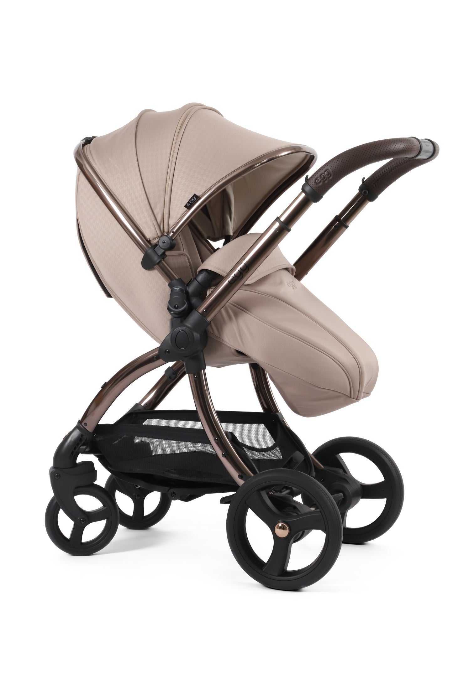 Egg3 Stroller in Houndstooth Almond colour way.