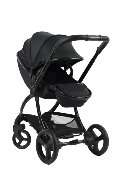 Egg3 Black Chassis with Houndstooth Black seat unit parent facing