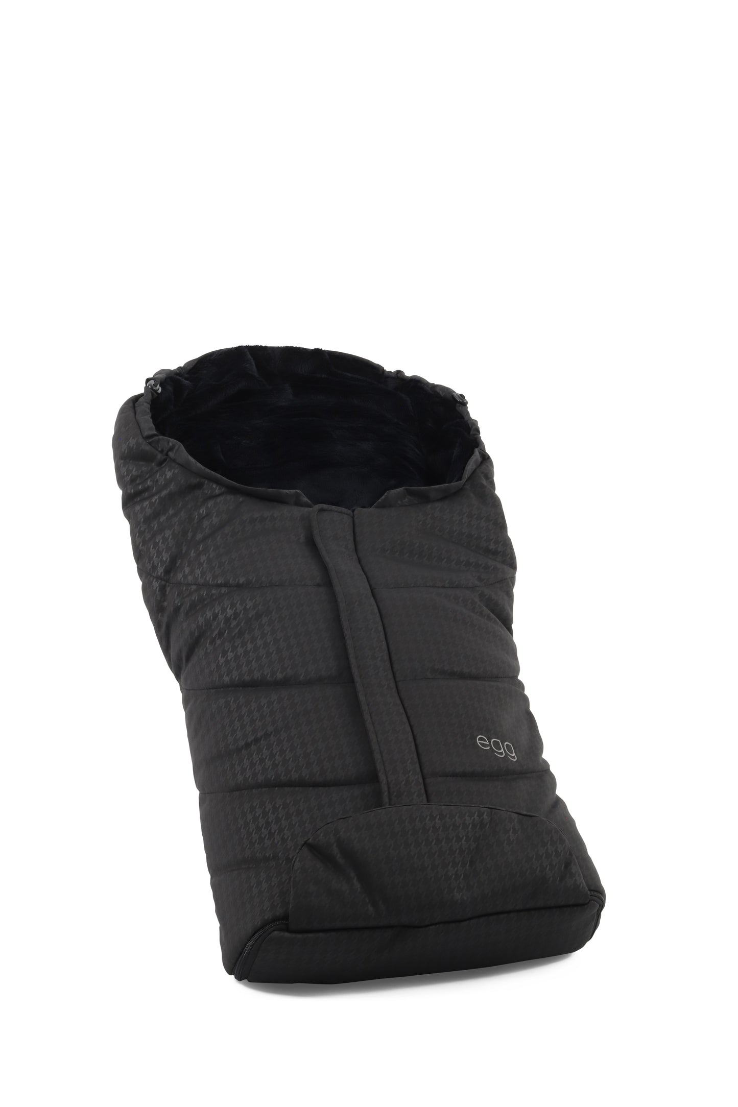 Houndstooth black footmuff for egg 3 stroller.