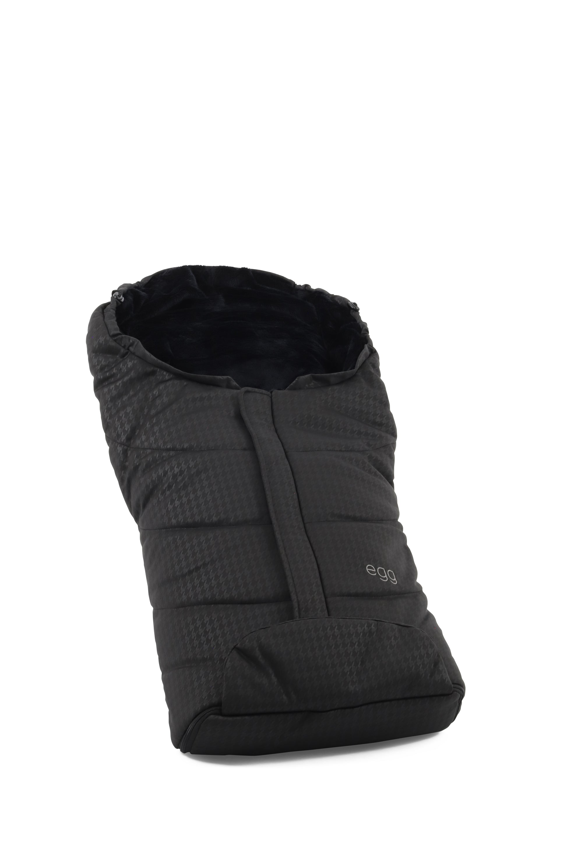 Houndstooth black footmuff for egg 3 stroller.