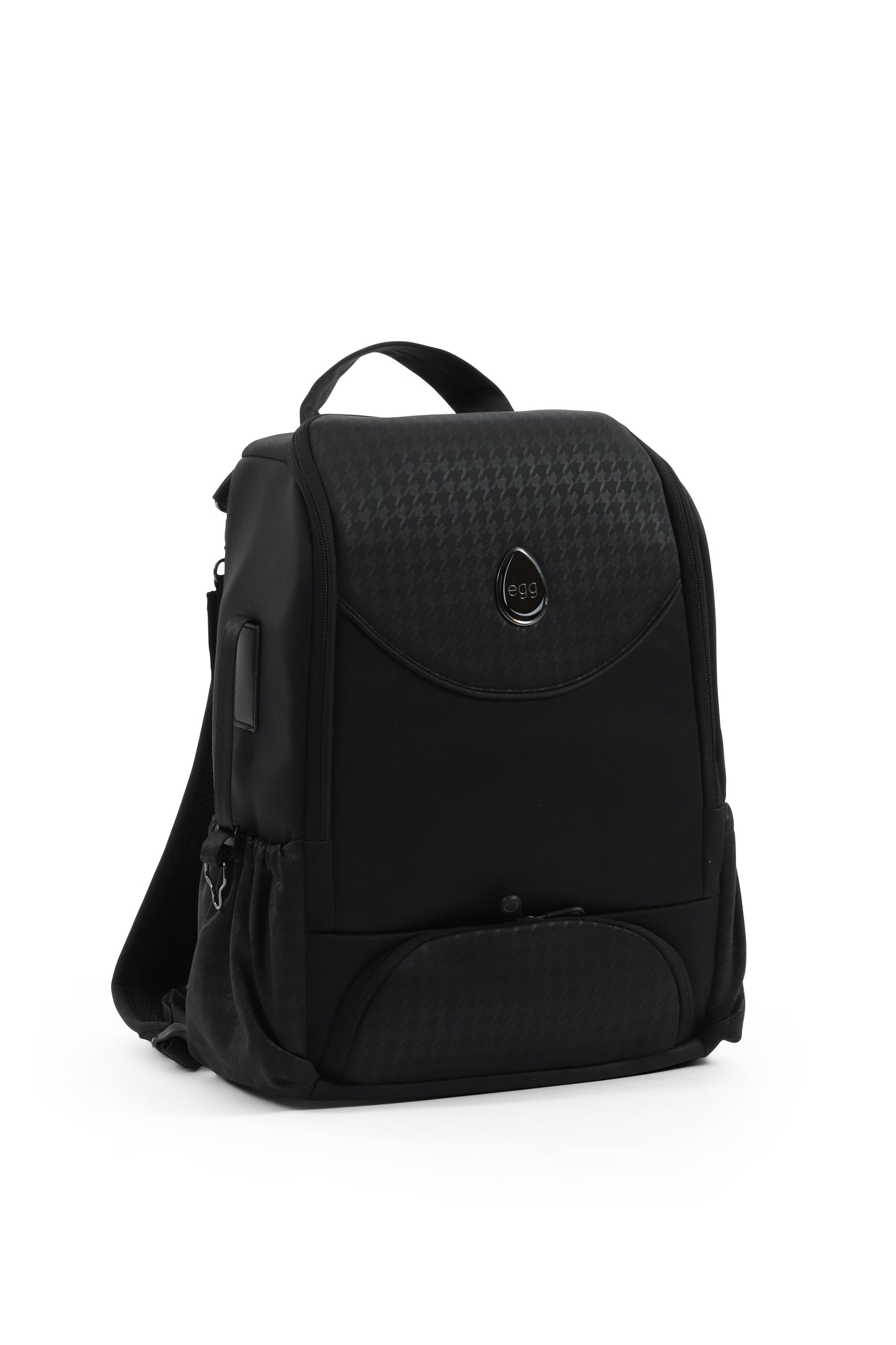 EGG 3 Back Pack in Houndstooth Black 