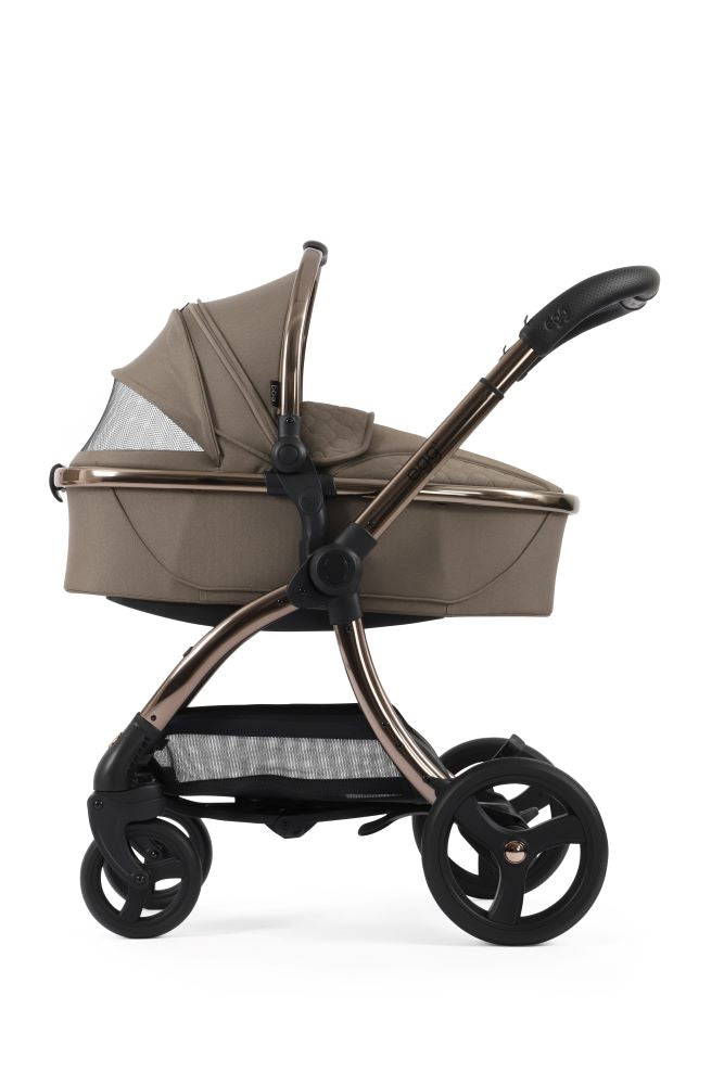 Egg 3 Mink carrycot on stroller side profile