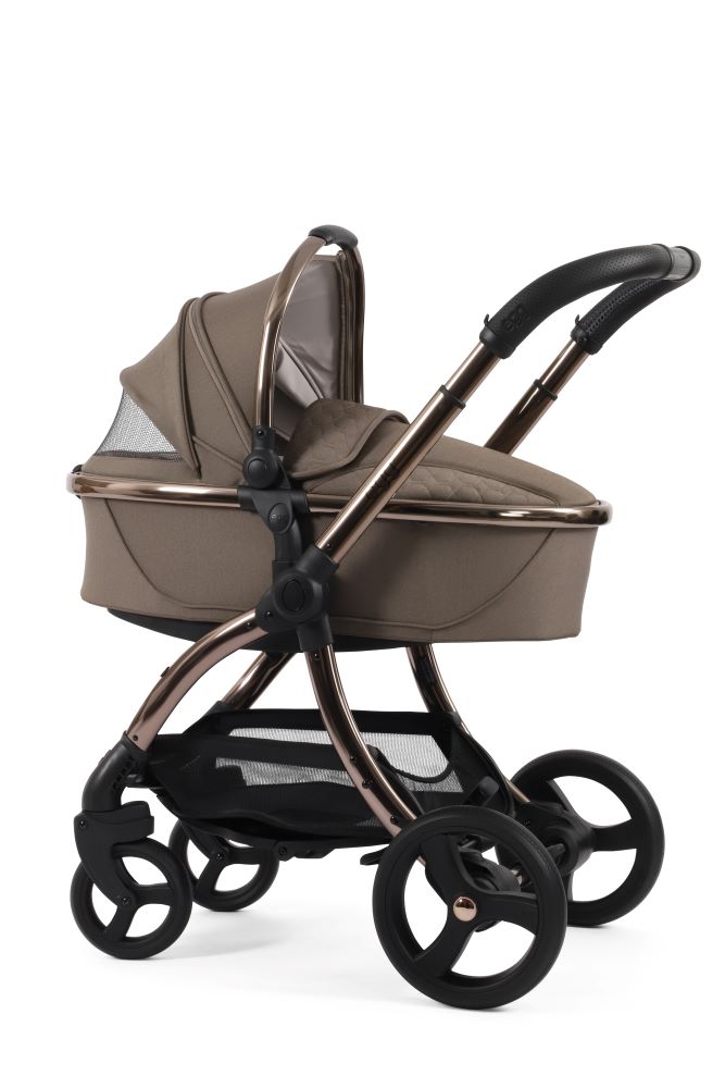 Egg 3 Mink carrycot on stroller