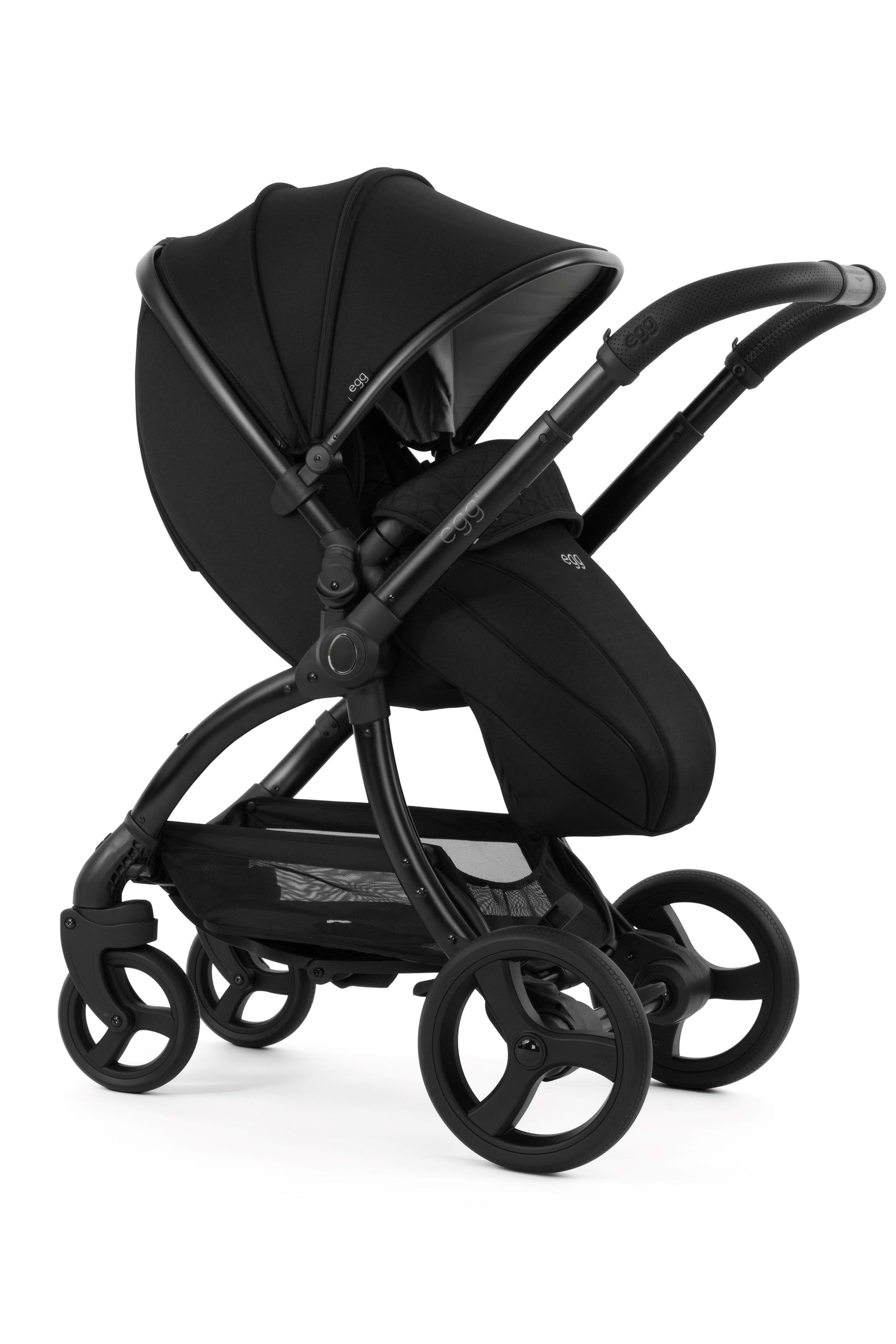 Egg 3 Pushchair & carrycot in Panther, complete with all babies essential including car seat, tripp trapp highchair, crib and bath.