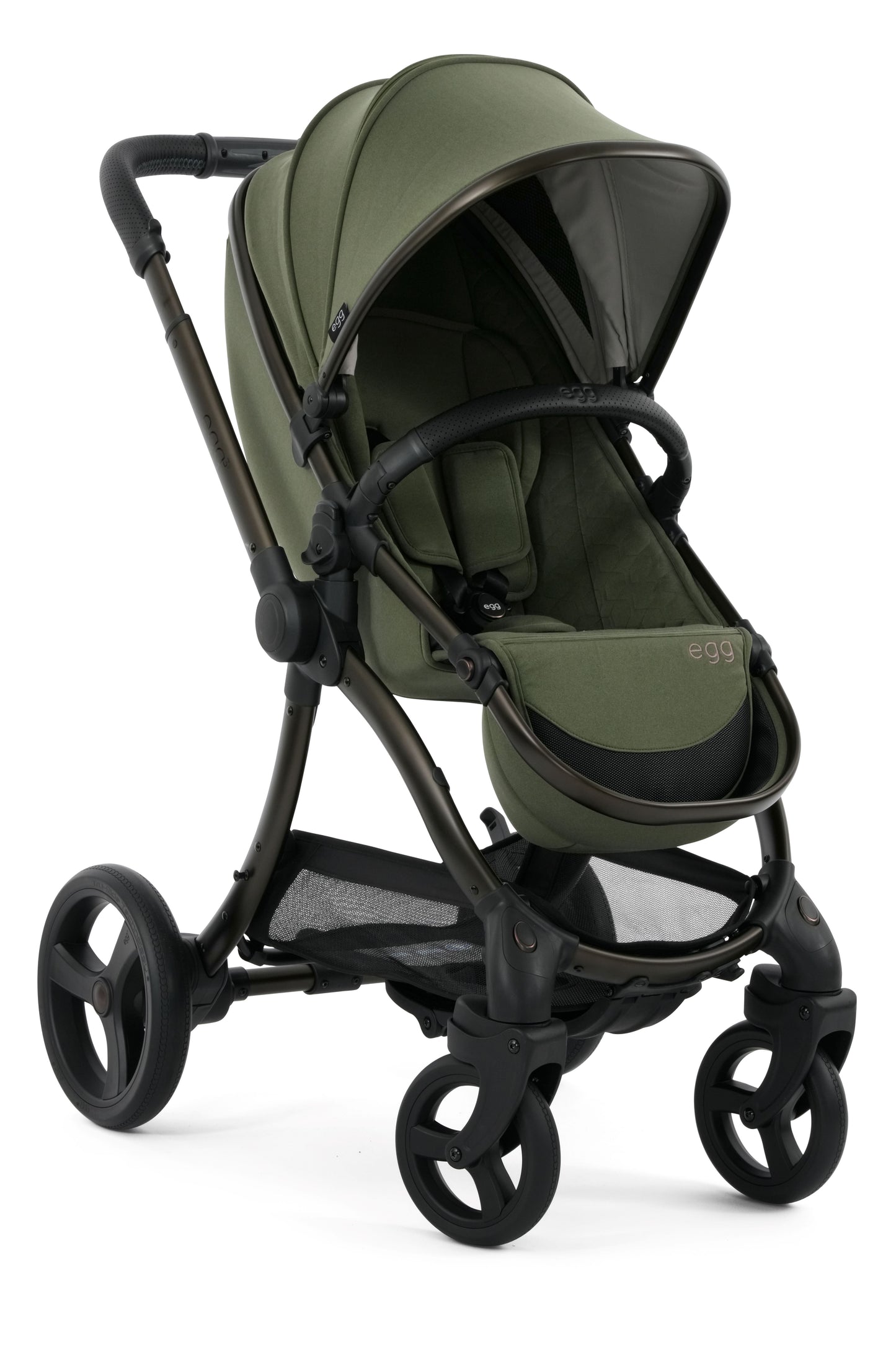 Egg3 Stroller in Sage Green colour way.