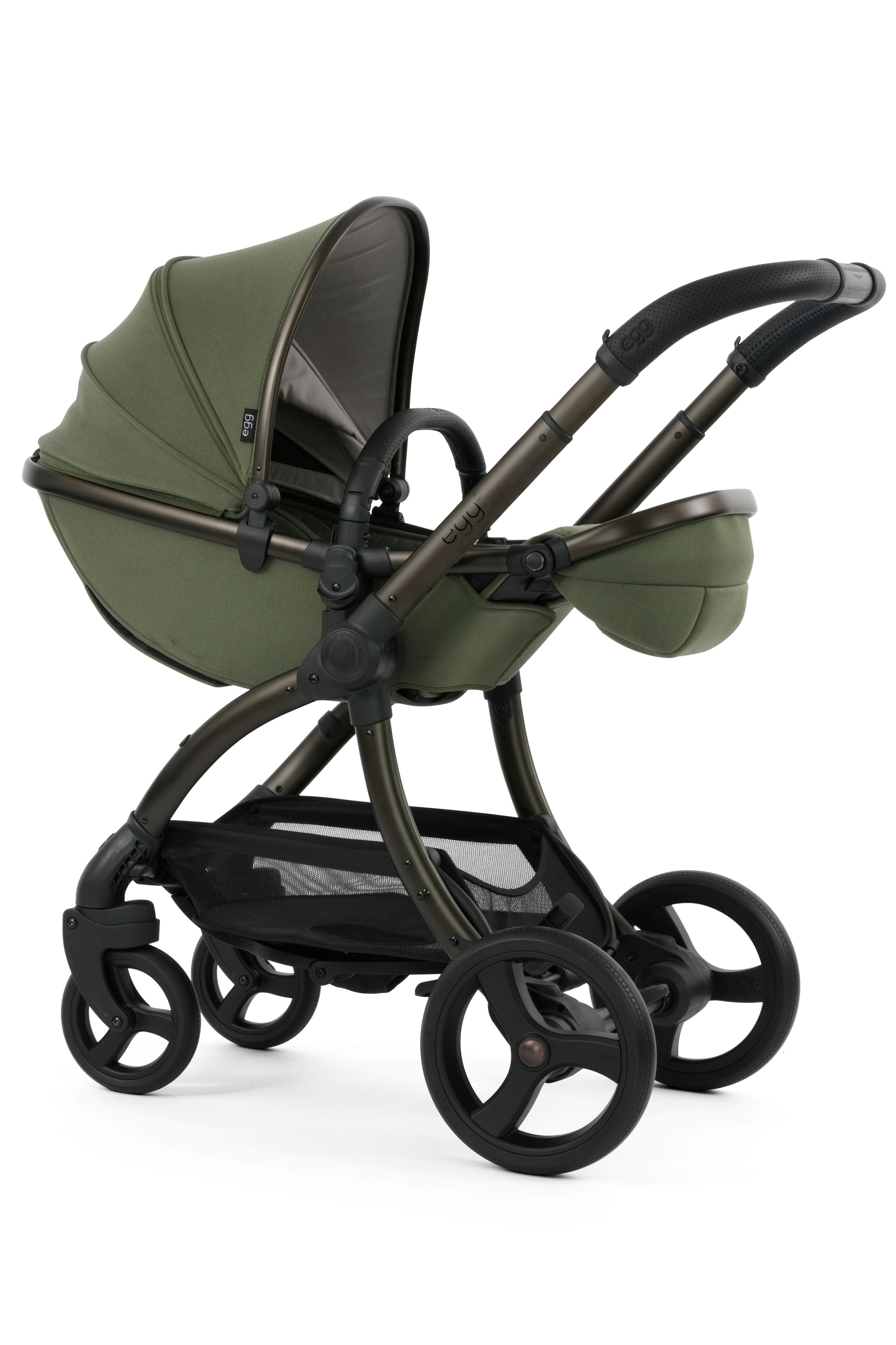 Egg3 Stroller in Sage Green colour way.
