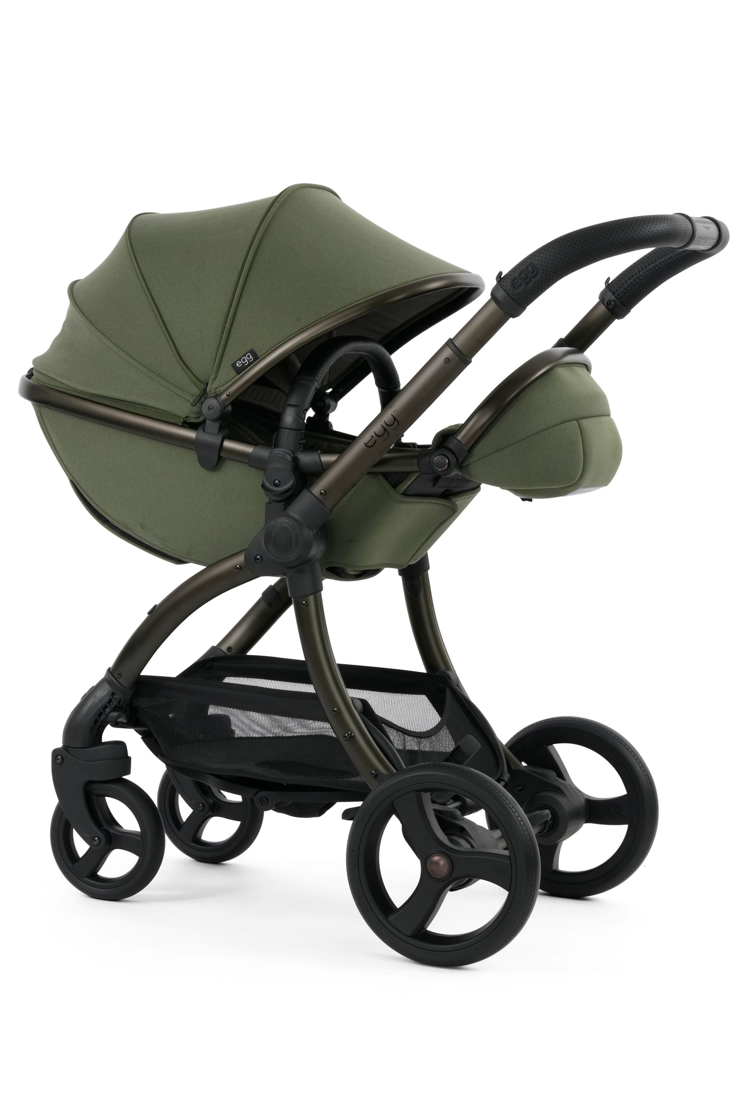 Egg3 Stroller in Sage Green colour way.