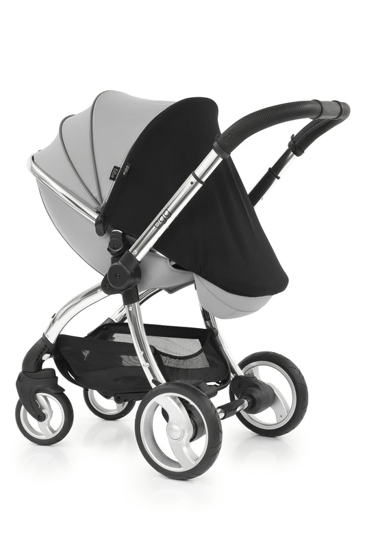 Egg sunshade designed to fit into the stroller