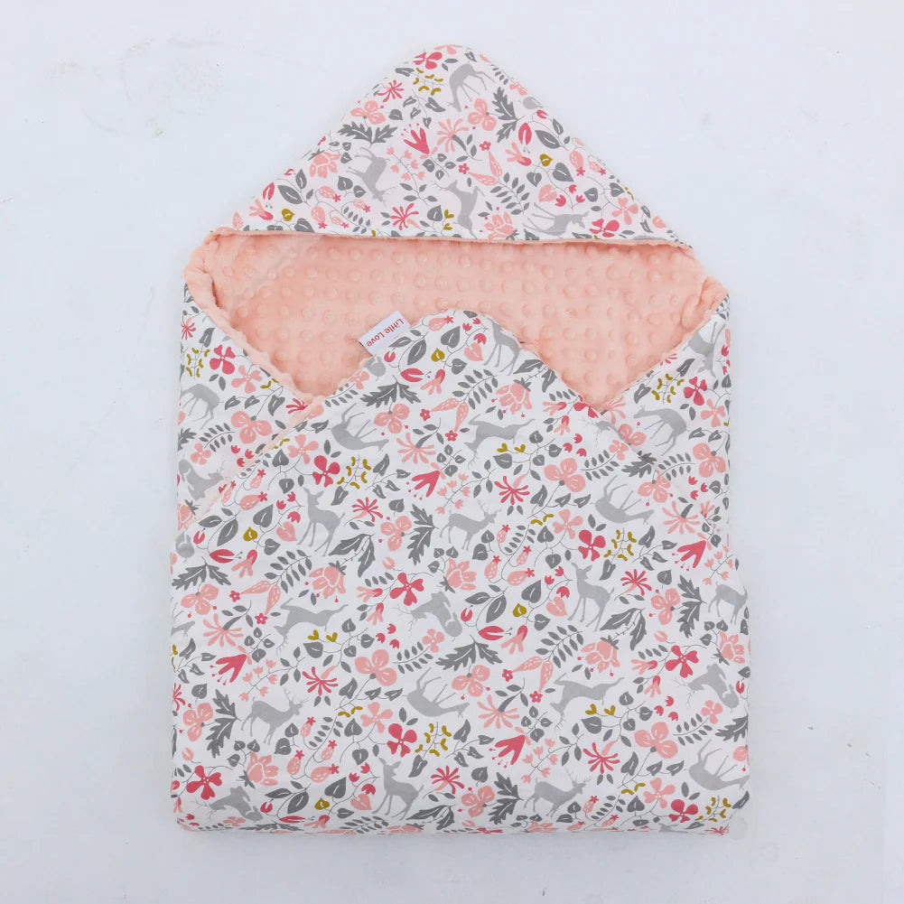 Little loves blanket in Little Deer Floral print.