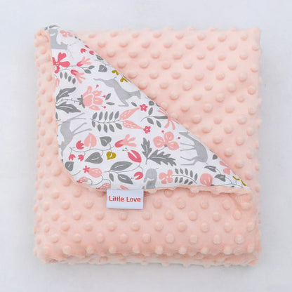 Little loves blanket in Little Deer Floral print.