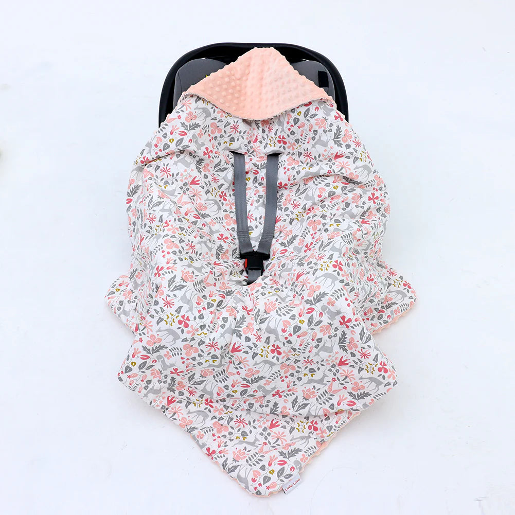 Little loves blanket in Little Deer Floral print.