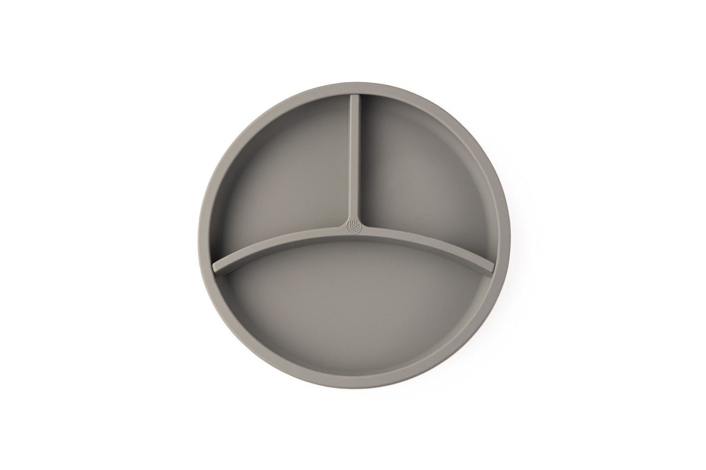 Eco rascals silicone plate with section in grey.