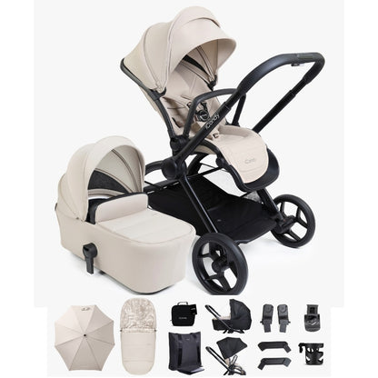 iCandy Core 2 pushchair bundle in sandstone colour way.