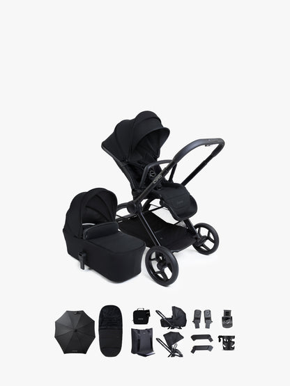 iCandy Core 2 pushchair bundle in black colour way.