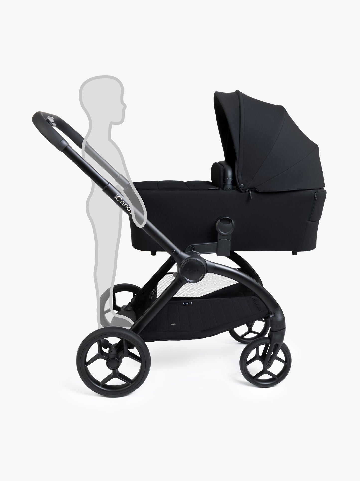 iCandy Core 2 pushchair bundle in black colour way.