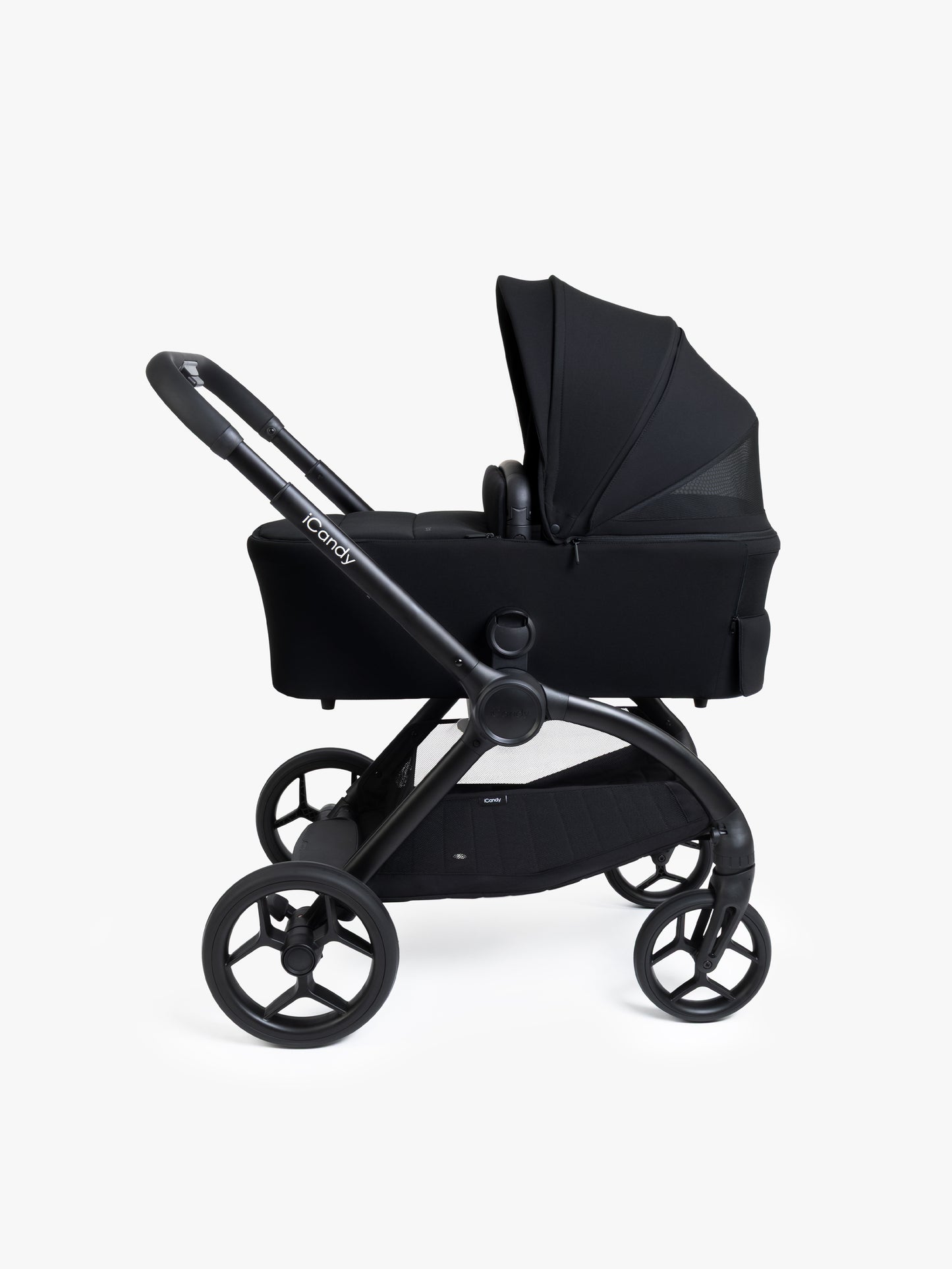 iCandy Core 2 pushchair bundle in black colour way.