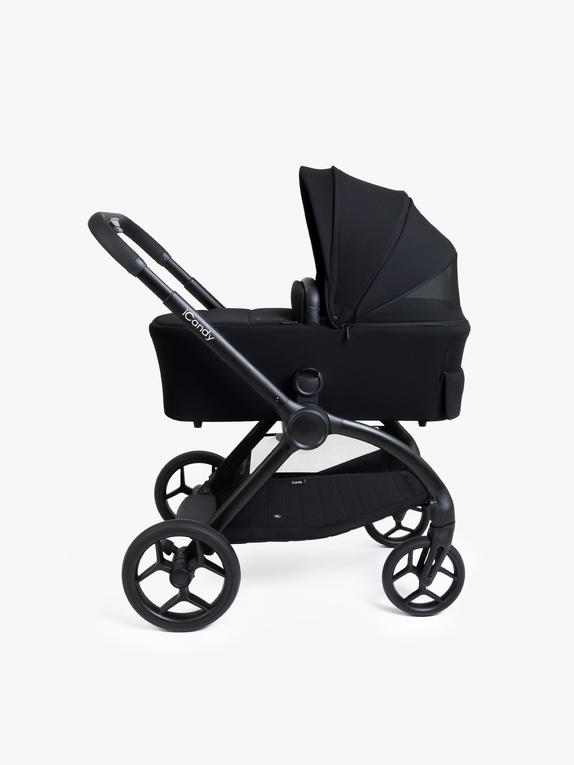 iCandy Core 2 pushchair bundle in black colour way.