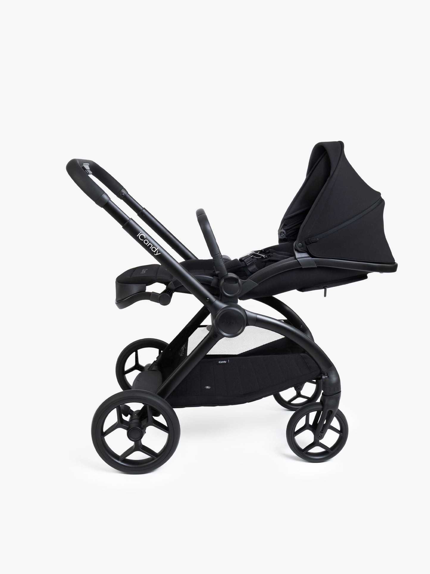 iCandy Core 2 pushchair bundle in black colour way.