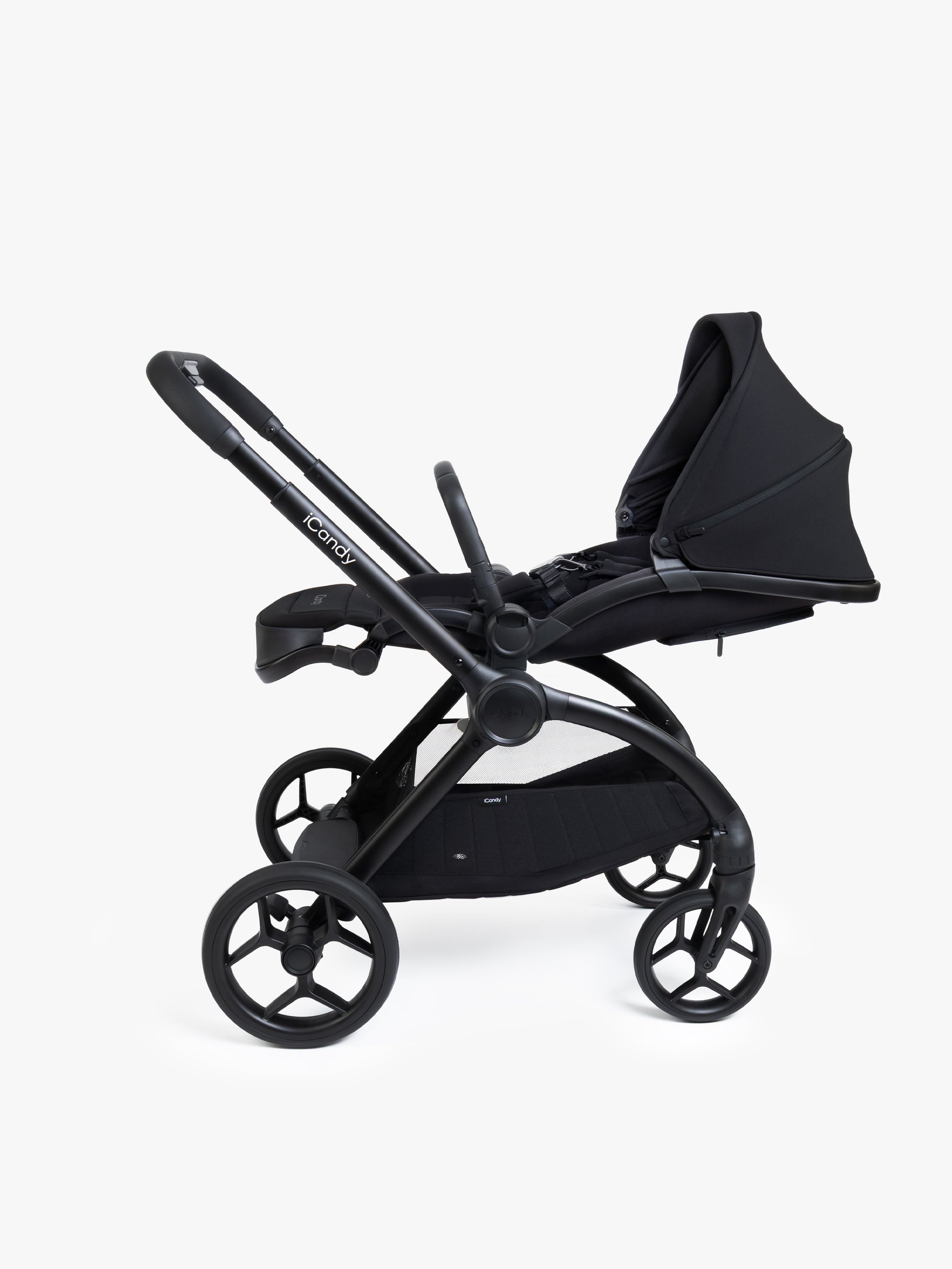 iCandy Core 2 pushchair bundle in black colour way.