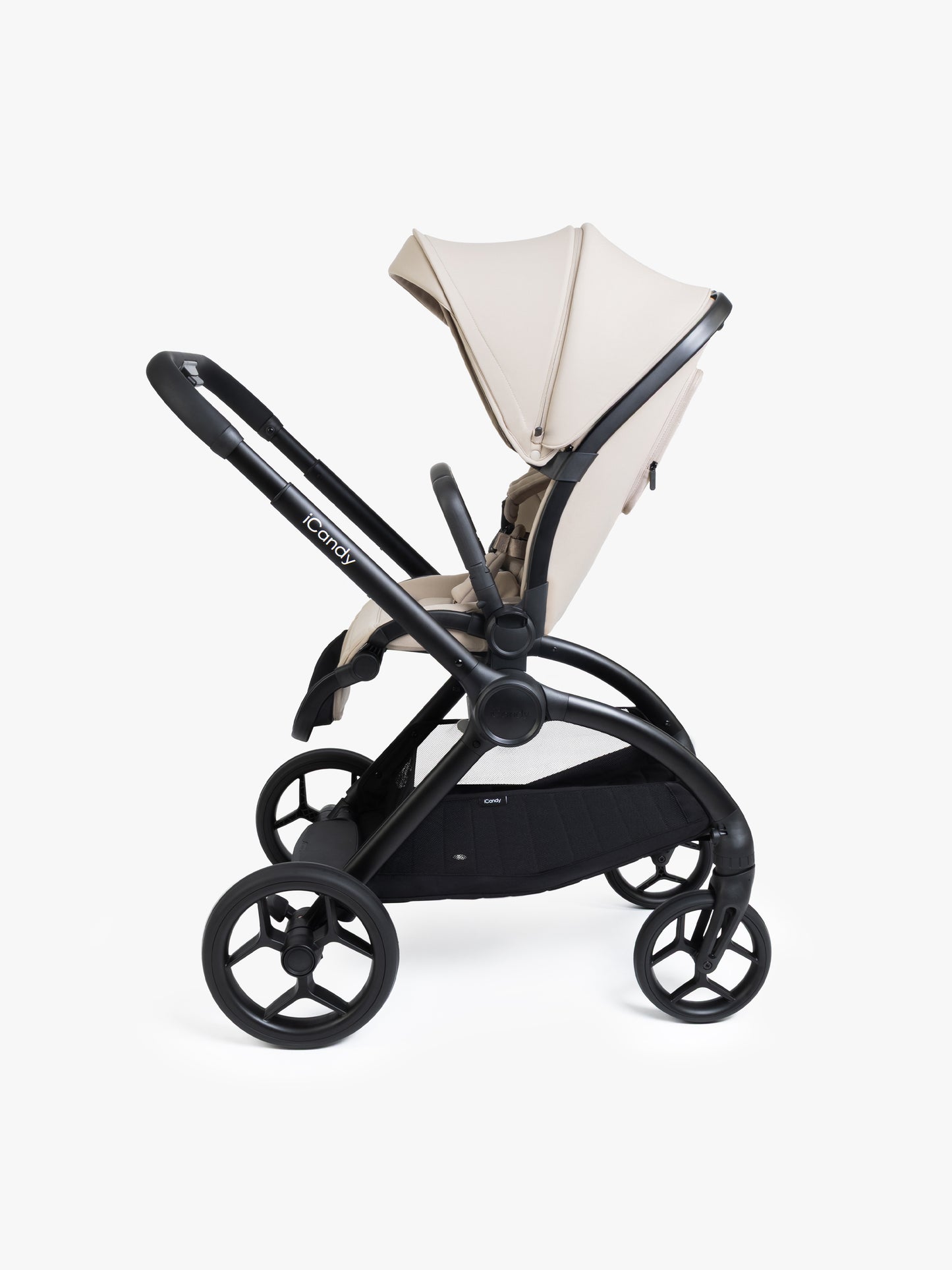 iCandy Core 2 pushchair bundle in sandstone colour way.