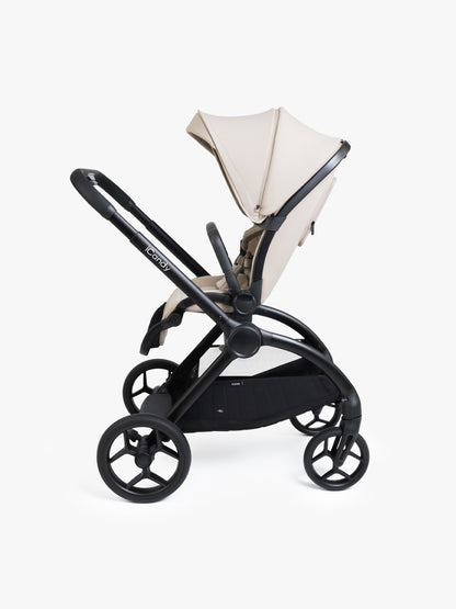 iCandy Core 2 pushchair bundle in sandstone colour way.